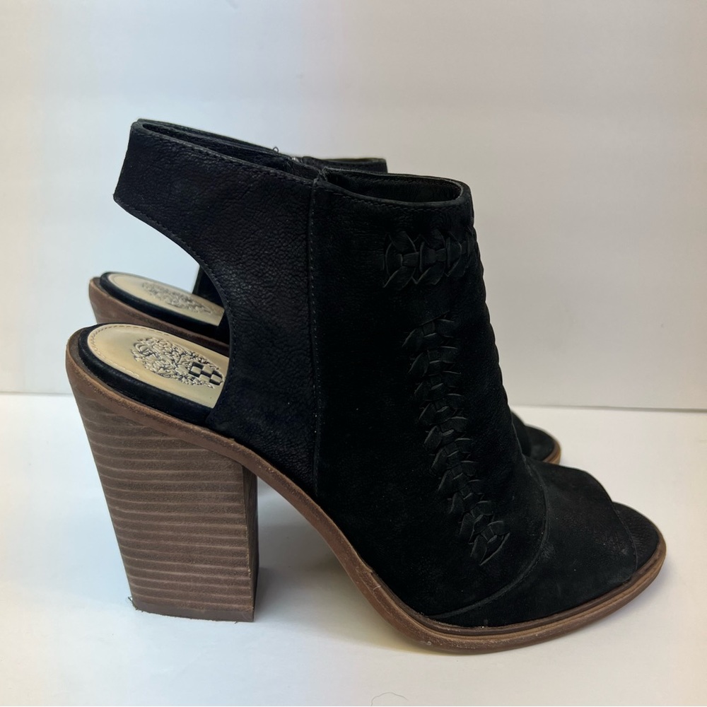 Vince Camuto- Black/Brown Heels- Size-10 M, Pre- Owned, Good Condition